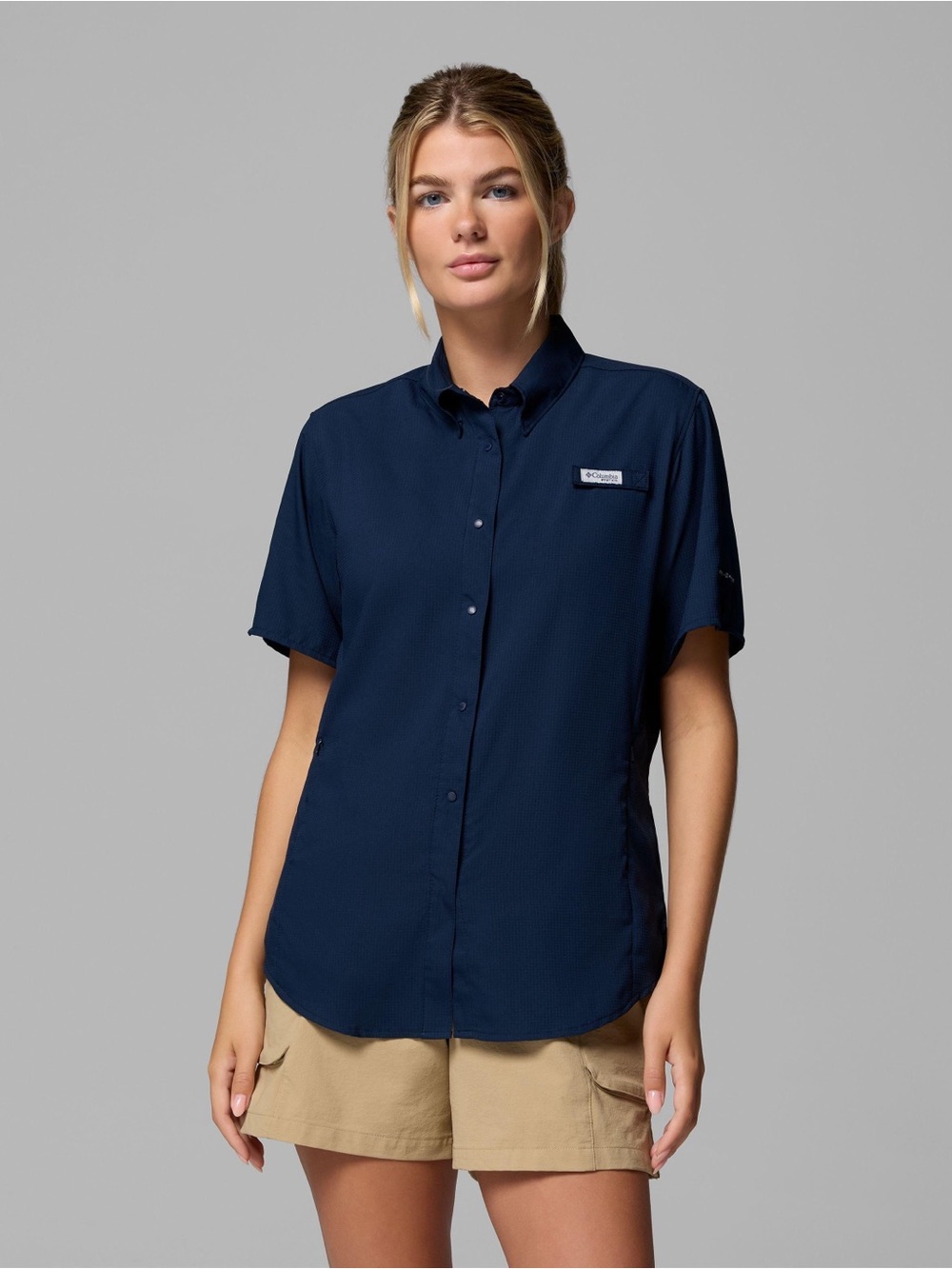 🐠 Columbia Tamiami II Shirt Sleeved Shirt. Navy. XXL. New with tags!
